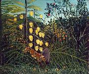 Henri Rousseau Struggle between Tiger and Bull oil painting